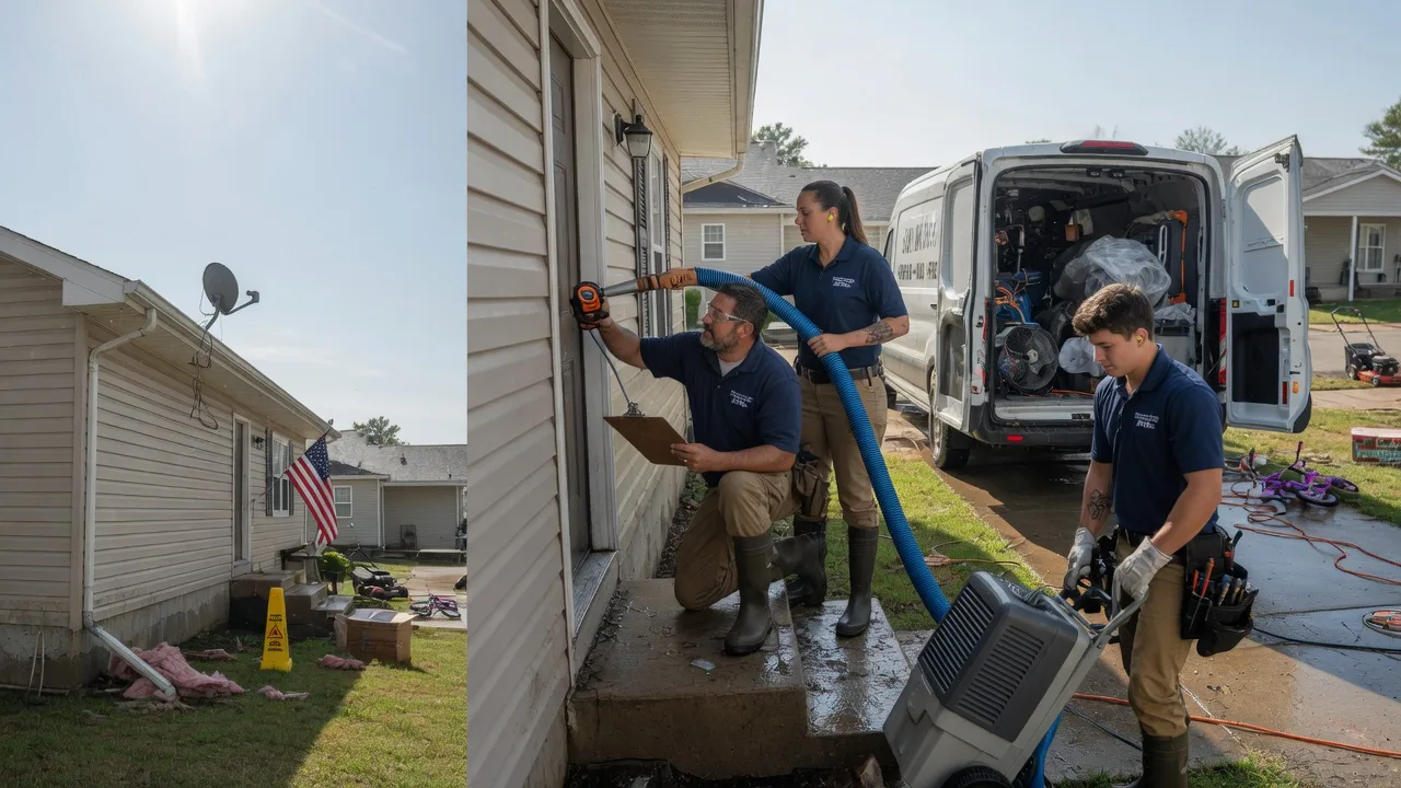 Ceiling Water Damage Restoration in Green, KS near me